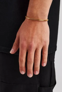 JWL-BRA 3mm Franco Bracelet - Gold