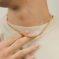 JWL-CHN 3mm Franco Chain - Gold