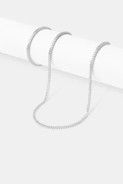 JWL-BUND 3mm Franco Chain & Bracelet - White