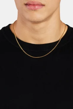 JWL-CHN 2mm Gold Plated Micro Cuban Chain