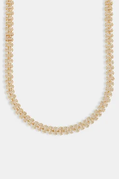 JWL-CHN 10mm Iced Alternating Cross Chain