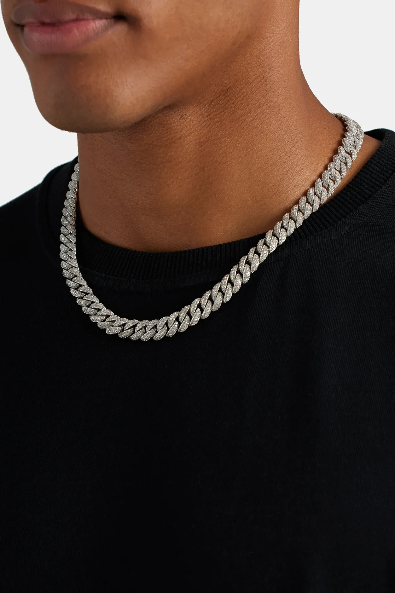 JWL-CHN 8mm Iced Cuban Link Chain