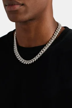 JWL-CHN 12mm Iced Cuban Link Chain