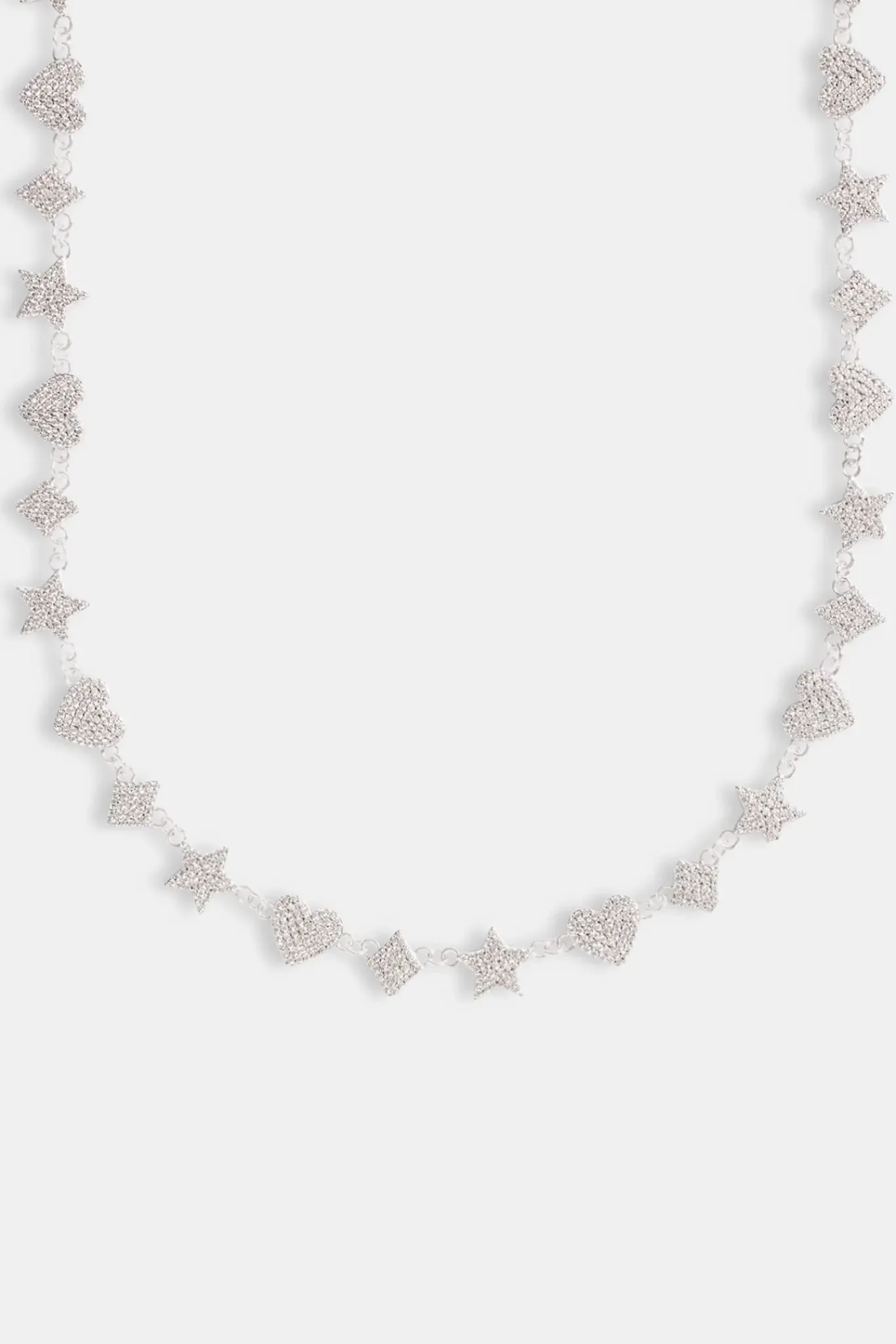 JWL-CHN 10mm Iced CZ Motif Tennis Chain