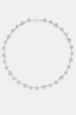 JWL-CHN 10mm Iced CZ Motif Tennis Chain