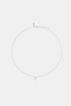 Women JWL-NECK 10mm Iced Motif Necklace - White