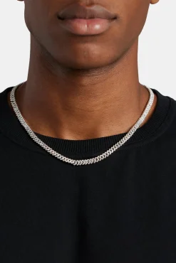JWL-CHN 5mm Iced Prong Cuban Chain