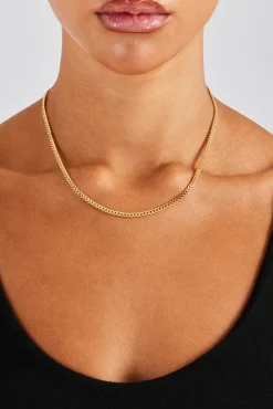 Women JWL-CHN 3mm Micro Cuban Chain