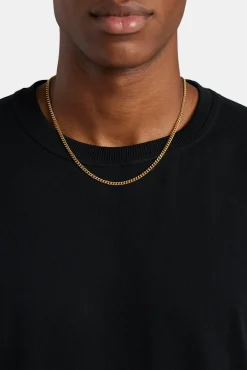 JWL-CHN 2.5mm Micro Cuban Chain - Gold