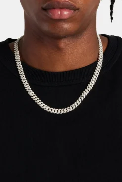 Women JWL-CHN 8mm Moissanite Cuban Chain
