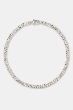 Women JWL-CHN 8mm Moissanite Cuban Chain