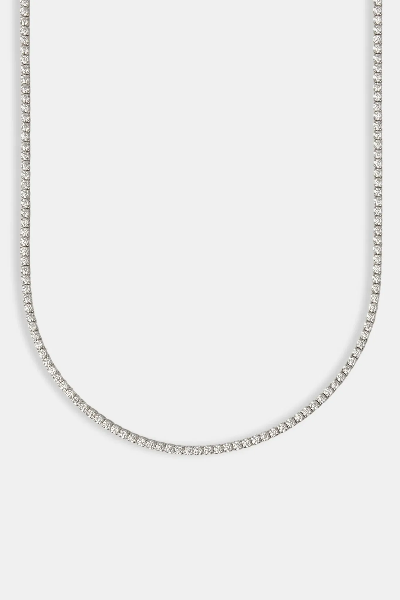 Women JWL-CHN 2.5mm Moissanite Micro Tennis Chain
