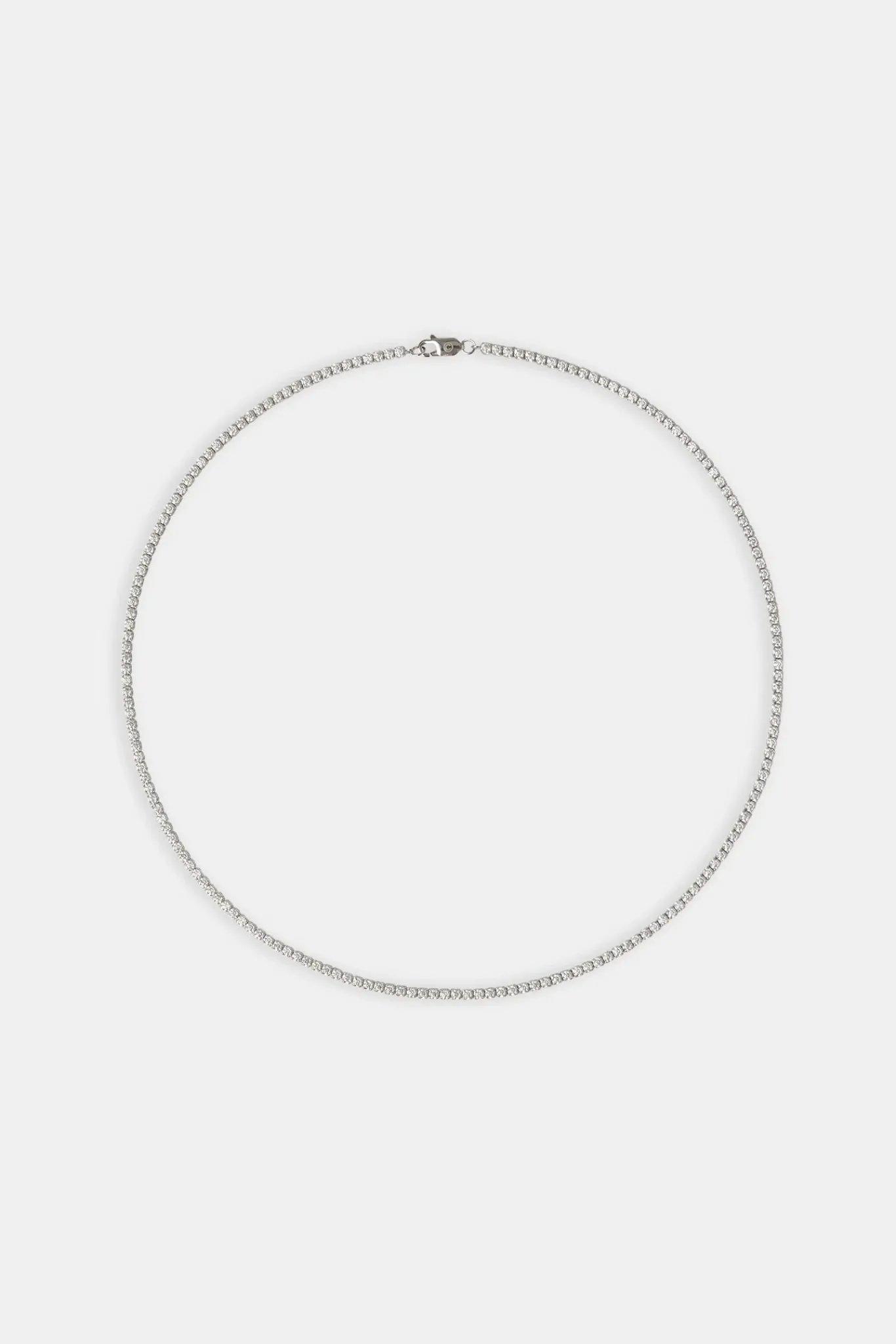 Women JWL-CHN 2.5mm Moissanite Micro Tennis Chain