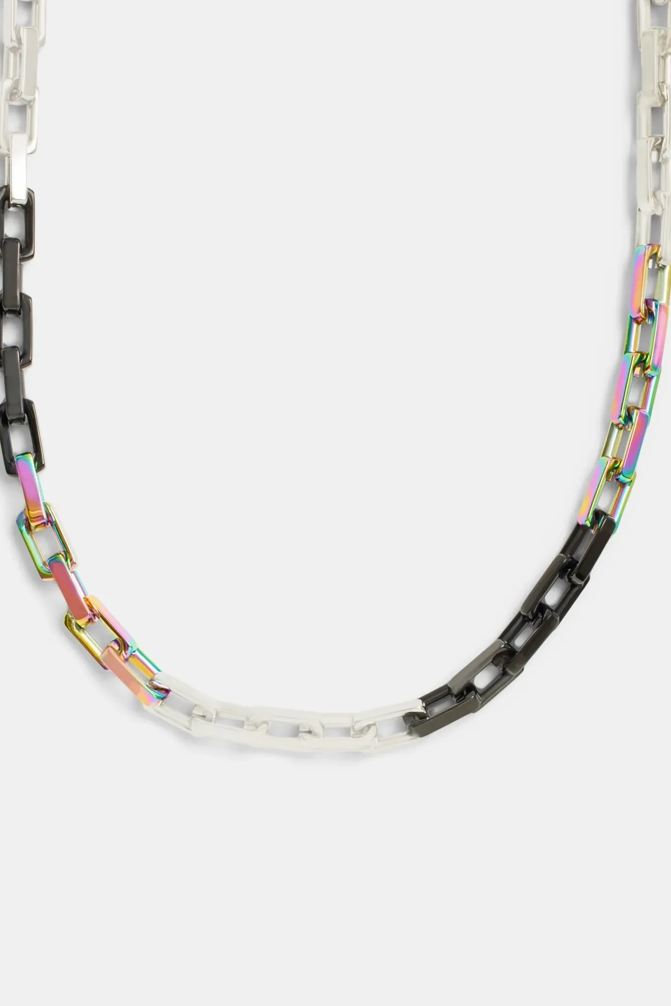 JWL-CHN 10mm Oil Slick Mix Link Chain