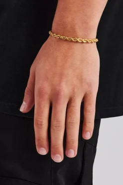 JWL-BRA 5mm Rope Bracelet - Gold
