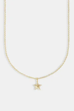 Women JWL-NECK 10mm Star Pendant Necklace