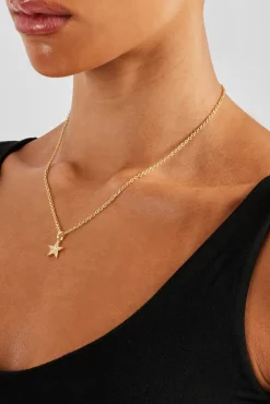 Women JWL-NECK 10mm Star Pendant Necklace