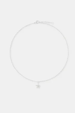 Women JWL-NECK 10mm Star Pendant Necklace - White