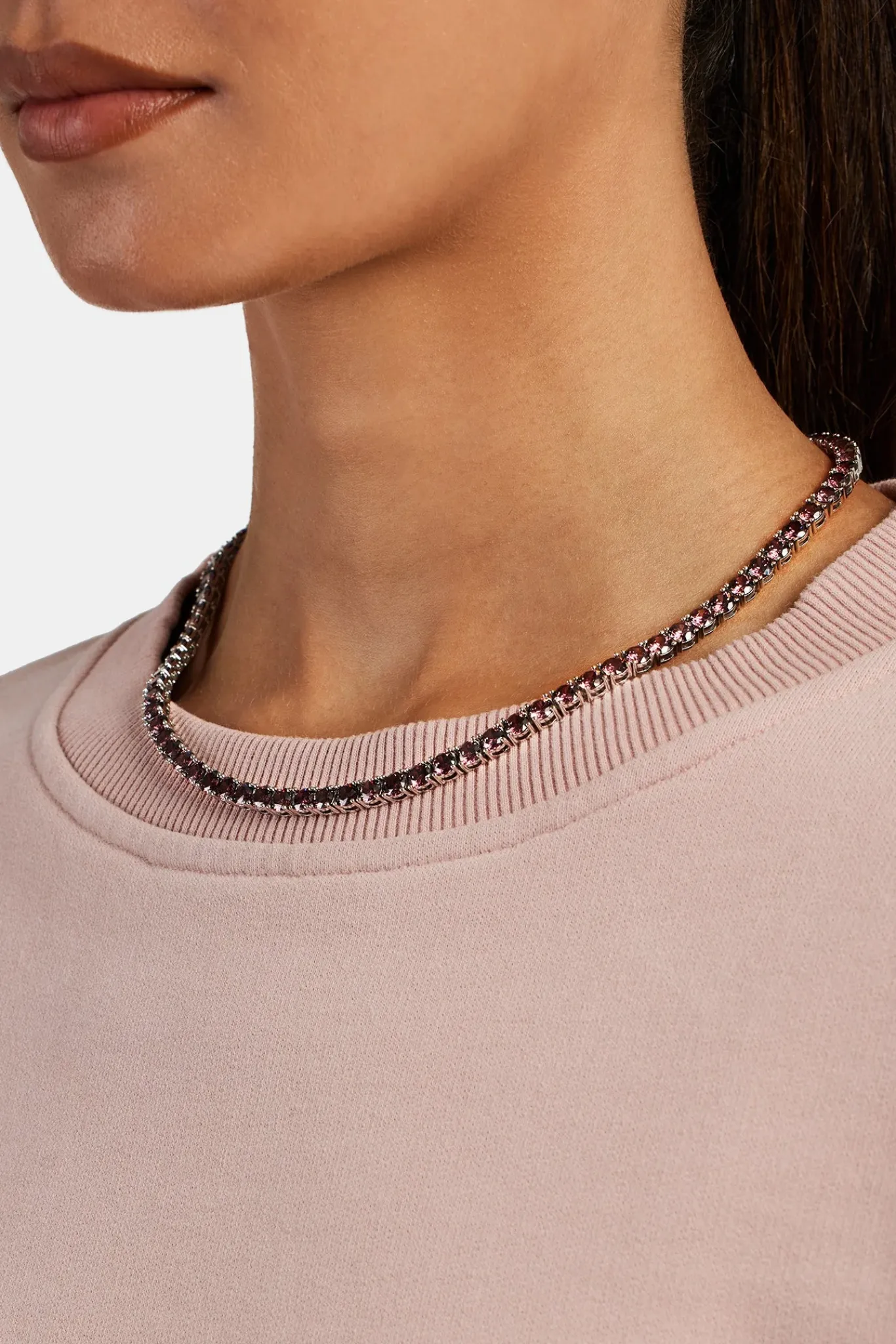 Women JWL-CHN 5mm Tennis Chain - Dusky Pink