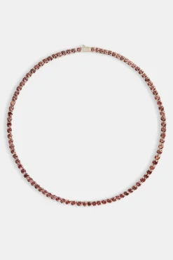 Women JWL-CHN 5mm Tennis Chain - Dusky Pink