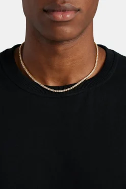 JWL-CHN 3mm Tennis Chain - Gold