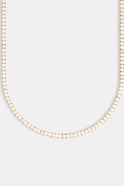 JWL-CHN 3mm Tennis Chain - Gold
