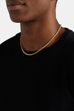 JWL-CHN 3mm Tennis Chain - Gold