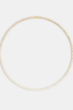 JWL-CHN 3mm Tennis Chain - Gold