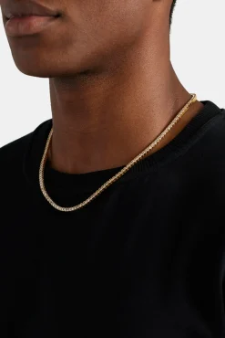 JWL-CHN 3mm Tennis Chain - Gold