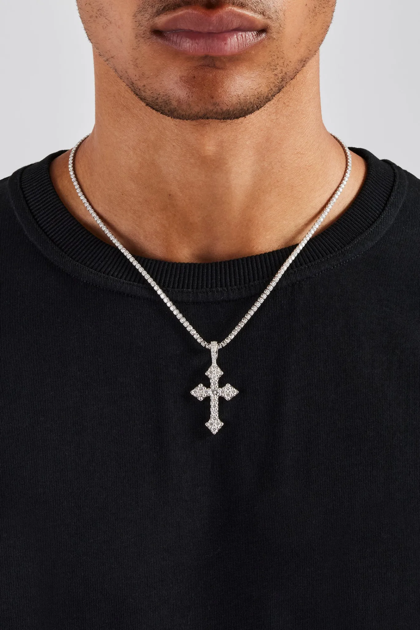 Women JWL-BUND Moissanite Celtic Cross Pendant