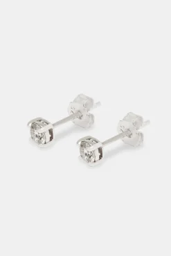 Women JWL-EAR Moissanite 4mm 925 Stud Earrings