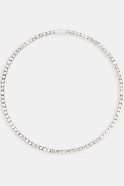 Women JWL-CHN Moissanite 5mm Tennis Chain