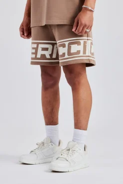 CLO-BOT Moto Jersey Shorts - Washed Brown