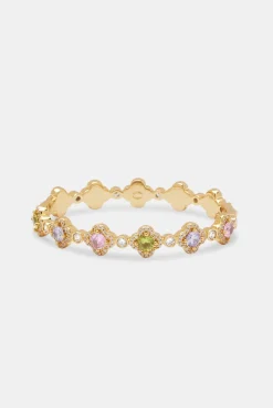 Women JWL-BRA Multi Colour CZ Motif Bangle