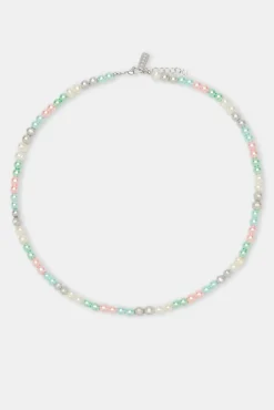 JWL-NECK-PRL Multi Colour Freshwater Pearl Necklace - 6mm
