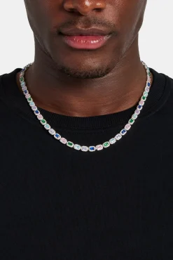 JWL-CHN Multi Colour Iced Bezel Chain