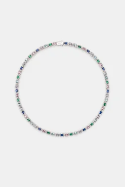 JWL-CHN Multi Colour Iced Bezel Chain