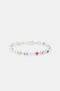 JWL-BRA Multi Gemstone Bracelet - 6mm