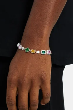 JWL-BRA Multi Gemstone Motif Bracelet