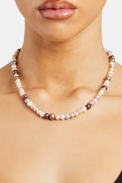 Women JWL-NECK-PRL Multi Pink Bead Freshwater Pearl Necklace