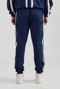 CLO-BOT-TRO Nylon Colour Block Cuffed Jogger - Navy