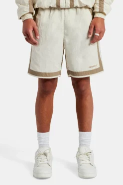 CLO-BOT Nylon Colour Block Regular Short - Off White