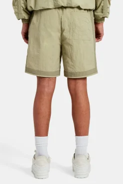 CLO-BOT Nylon Colour Block Regular Short - Light Khaki