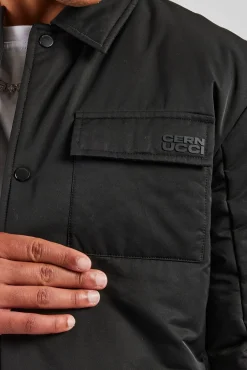 CLO-TOP-OUT Nylon Padded Harrington Jacket - Black