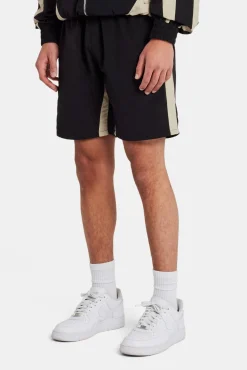 CLO-BOT Nylon Panelled Track Short - Black