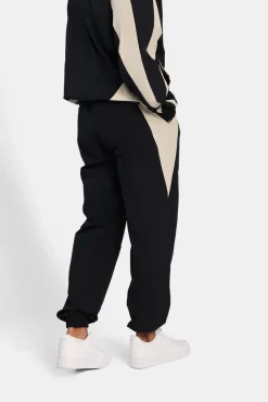 CLO-SET Nylon Panelled Tracksuit - Black
