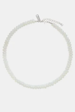 Women JWL-NECK-PRL Opal Bead Necklace - White