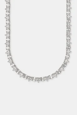 JWL-CHN Oval & Pear Tennis Chain - 8mm