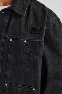 CLO-TOP-OUT-DEN Oversized Carpenter Denim Jacket
