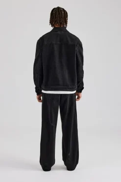 CLO-TOP-OUT-DEN Oversized Carpenter Denim Jacket
